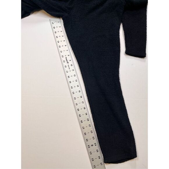 Fabletics Lizzo Yitty Pet Me Heart Pocket Cozy Romper Caviar Black Size 2X NEW! - Picture 3 of 13